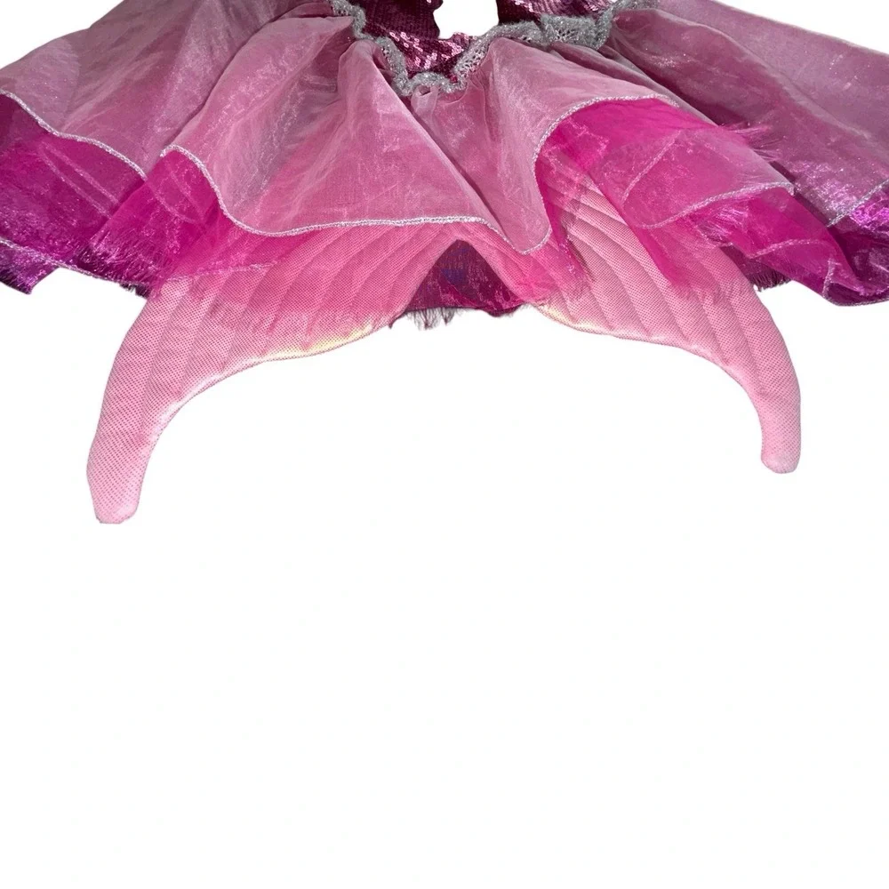 Gillian's Closet Pink Mermaid‎ Costume Dress Girls Size 6X Sequi